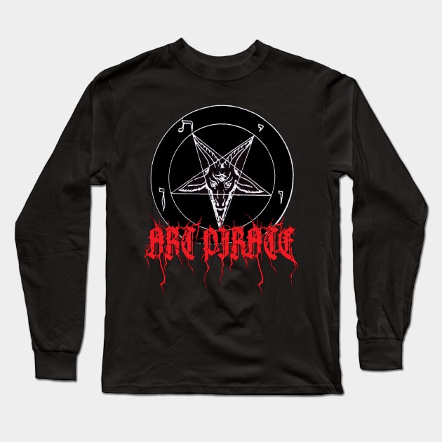 Art Pirate - Black Metal Long Sleeve T-Shirt by artpirate